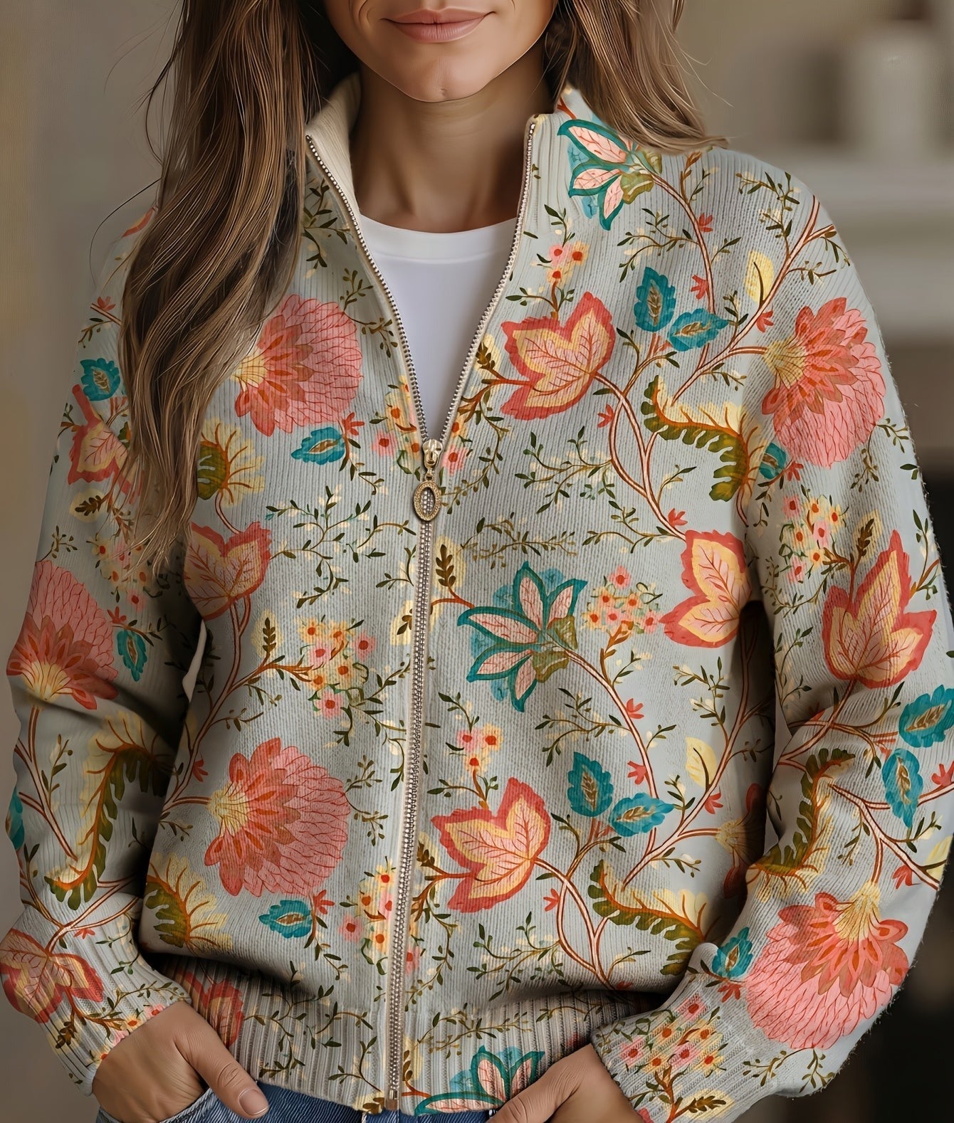Xanthe | Cardigan Fleuri Vintage